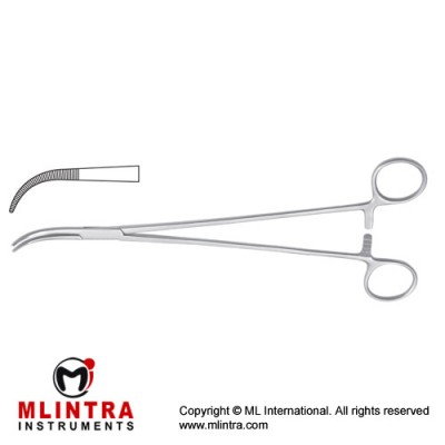 Overholt-Mini Dissecting and Ligature Forceps Curved Stainless Steel, 20 cm - 8" 
